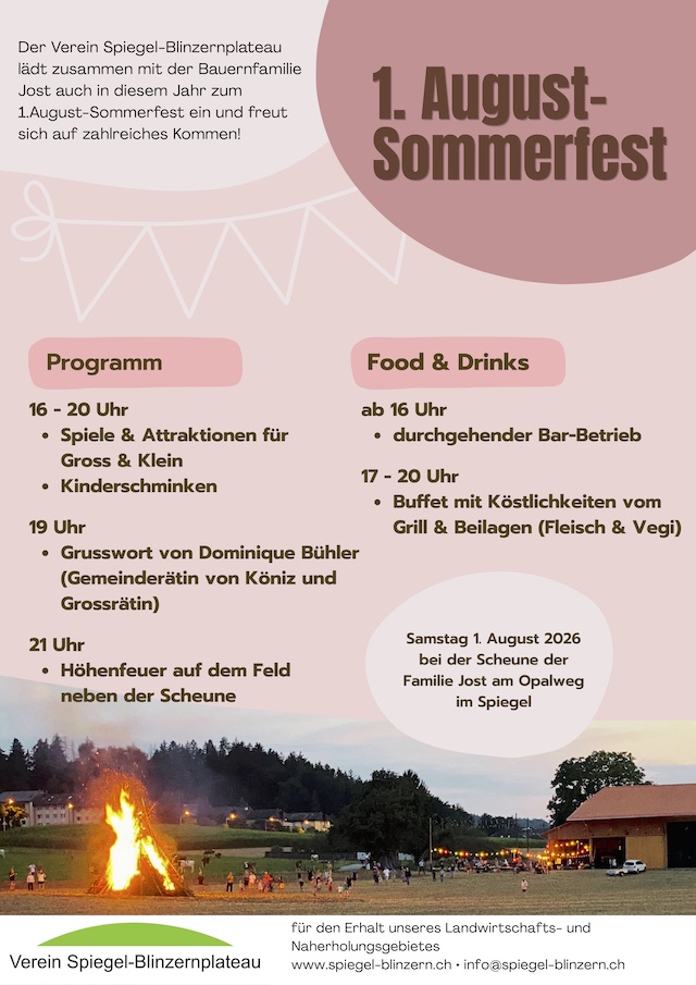 Flyer Augustfeier 2026